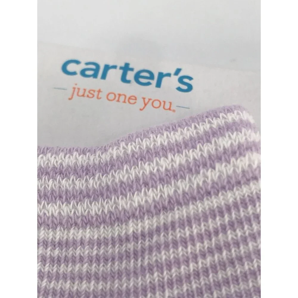 Carters Socks Baby Girls 3-12 Months 8 Pack Pink Purple Green Blue‎